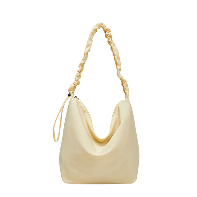 Lazy Style Canvas Bag with Large Capacity for Women's New Fashionable Tote Bag, Student Single Shoulder Commuting Crossbody Bag