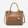100% Cowhide Genuine Leather Tote Handbags For Women 2024 Trend Designer Large Capacity Ladies Shoulder Crossbody Bags
