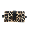 Mini Waist Bag 2 In 1 Leopard Stripe Coin Purse Ladies Belt Bag Belt Mobile Phone Bag Waist Bag Flap Leather Fanny Pack