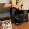 Casual Women Shoulder Bag PU Leather Tote Handbag Female Shopping Bags Soft Leather Lady Purse Bags High Capacity Totes