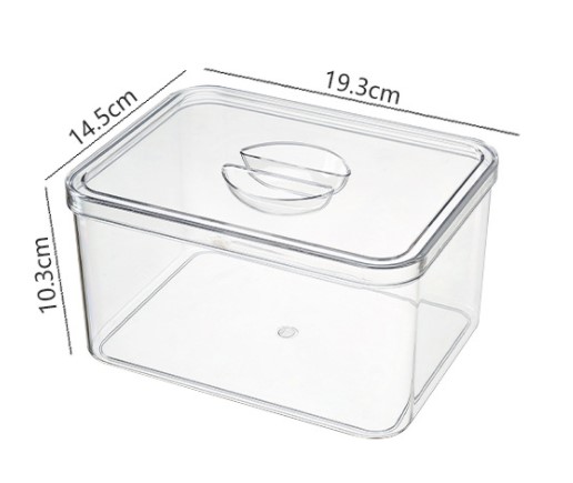 Choice-fun Kitchen Essentials High Quality Transparent Pet Stackable Food Kitchen Crisper Refrigerator Storage Fridge Organizer