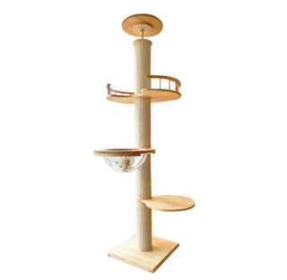 Mounted Cat Climbing Frame Cat Tree Solid Wood Cat Jumping Platform Wall DIY Pet Furniture Sisal Various Size