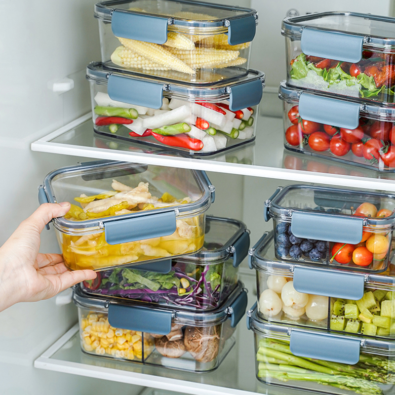  Leakproof Airtight PP And PET Fridge Organizer Plastic Clear Food Storage & Container
