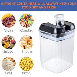 Best Selling Airtight Transparent 7PCS Food Storage Container with Lid Food Storage & Container Cereal Food Storage