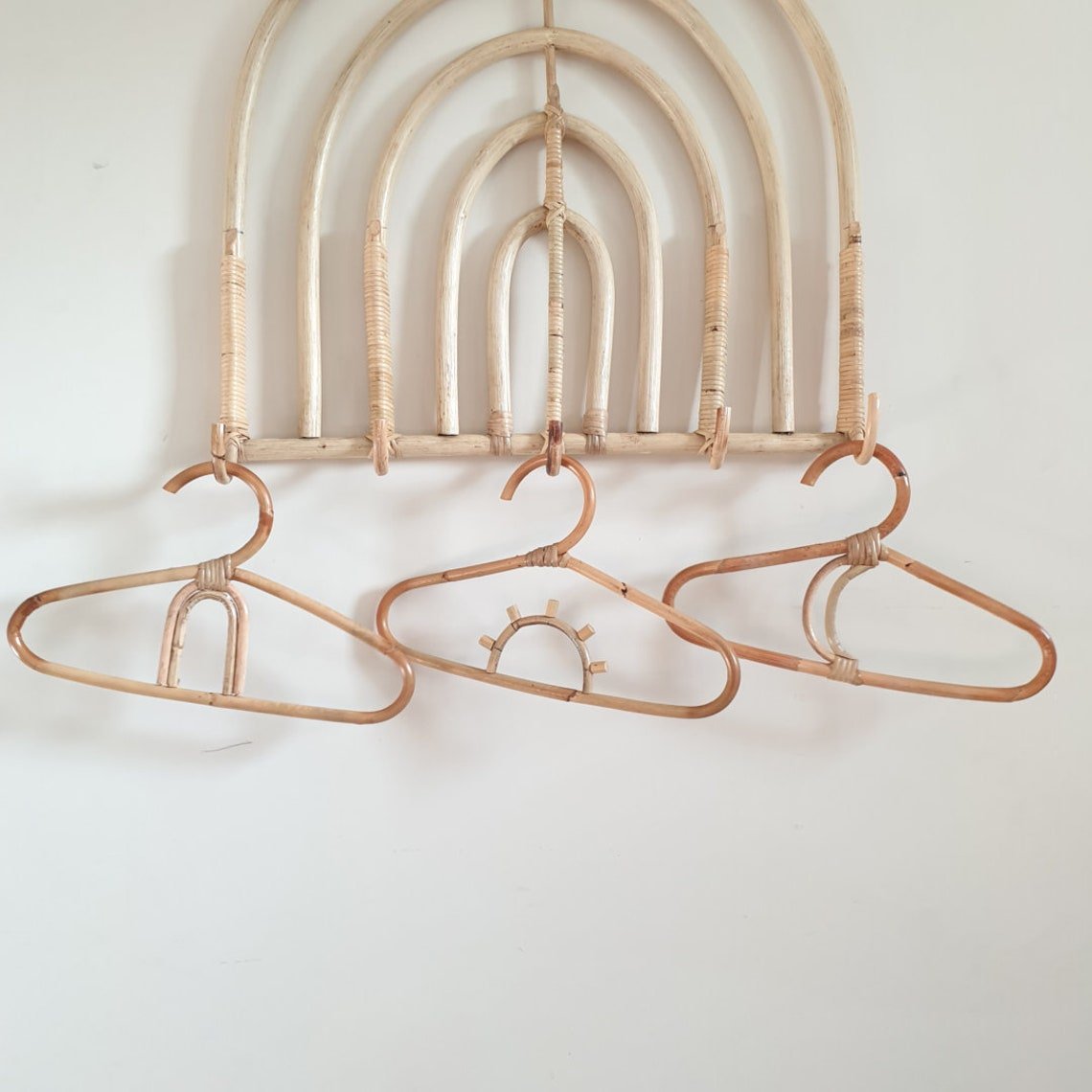 Baby Clothes Hanger Kids Rattan Clothing Hangers Natural Handcrafted Wholesale Competitive Price