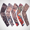 1PC Street Tattoo Arm Sleeves Sun UV Protection Arm Cover Seamless Outdoor Basketball Riding Sunscreen Arm Sleeves For Men Women
