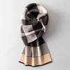Simple Chic Solid Soft Scarf Autumn Winter Men Knitted Wool Korean Couple Fashion Thick Warm Muffler Thermal Muffler Male Shawl