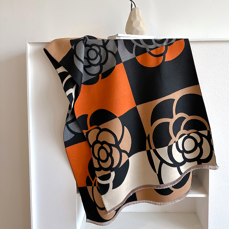 Winter Women's Scarf Luxury Design Double sided Cashmere Feel Scarf Warm Scarf Shawl