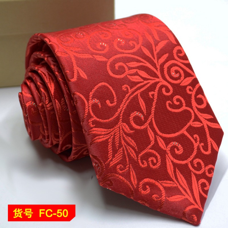 Men's Ties Solid Color Stripe Flower Floral 8cm Jacquard Necktie Accessories Daily Wear Cravat Wedding Party Gift
