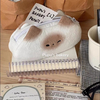Cute French Toasted Pen Bag Plush Large Capacity Student Pencil Case Multi-function Funny Stationery Storage Bag Organizer