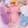 Kawaii Sanrio Plush Pencil Case Cartoon Kuromi Melody Cinnamoroll Plush Doll Cute Transparent Pen Holder Box Toys For Girls Gift