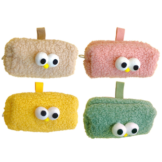 Cute Girl Plush Pencil for CASE Fuzzy Fluffy Makuep Pouch Coin Purse Stationery Storage Bag Portable for Xmas Birthday G Y3NC