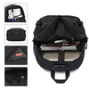 Neutral Waterproof Backpack With Anti-theft Password Lock, Reflective Strip, Basketball Net Pocket, USB And Headphone Interface