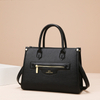 New Minimalist Retro Solid Color Single Shoulder Baozi Mother Three Piece Set Contrasting Color Women's Handbag Light Luxury Commuting Crossbody Bag