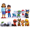 12pcs Paw Patrol Figures Pawed Canina Anime Cartoon PVC Model Doll Toys Car Canine Children Birthday Christmas Gift