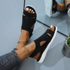 Wholesale new style transparent slide slippers sandals women fashion 2023 summer shoes for ladies leopard pattern heeled sandals