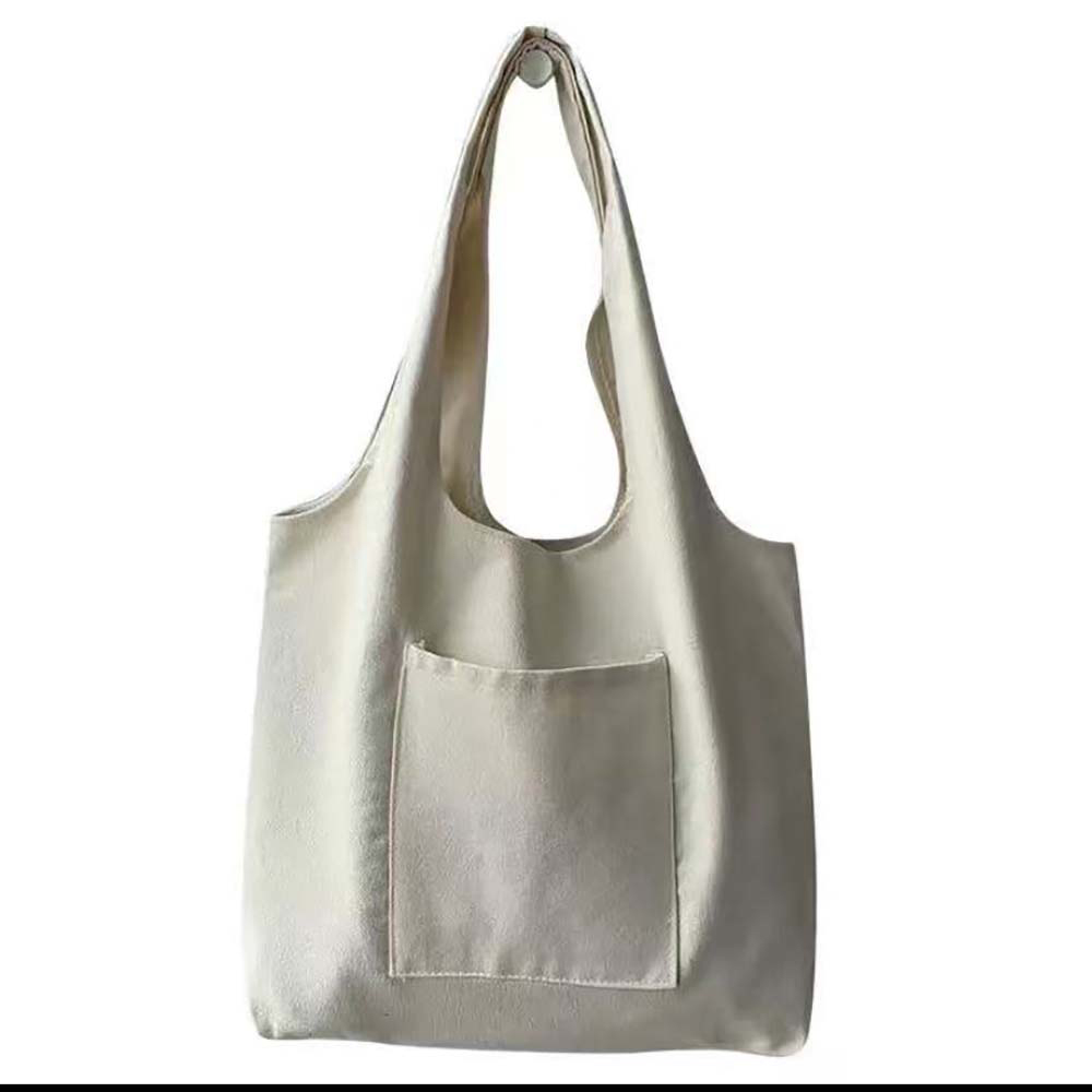 Women Shopping Shoulder Bag Ladies Reusable Eco Foldable Supermarket Handbag Street Style Student Aesthetic Storage Canvas Bags