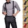 Hot Sale Suspenders For Men Women 2.5CM Wide Fashion Adjustable Clip-on Y-Back Elastic Black Red Grey Pant Braces