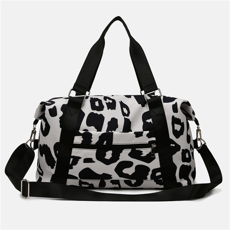 Fashionable New Travel Bag Duffle Bag Women Leopard Big Oxford Bag Tote Handbags Fitness Gym Bag Ladies Weekend Pink Bag