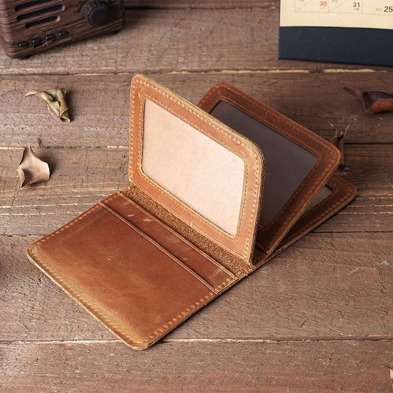 Driver License Card Holder Genuine Leather Cover for Car Driving Documents Business ID Credit Credentials Wallet for Women Men