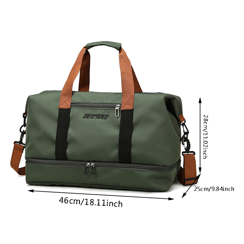 Travel Bag Male Female Large-Capacity Hand Luggage Dry-Wet Separation Sports Fitness Bag Short-Distance Travel Package