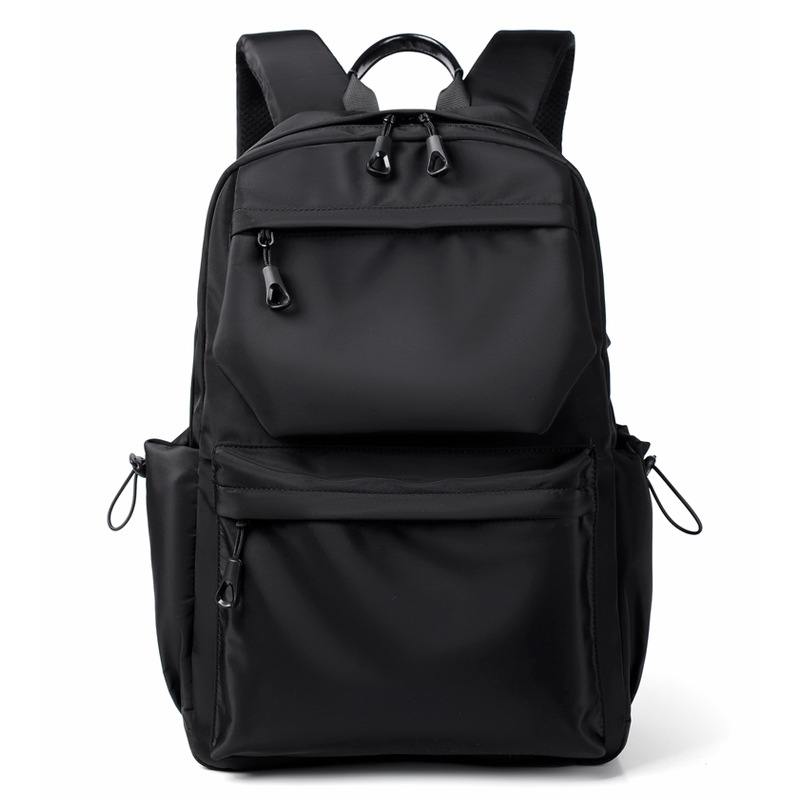 Multifunctional Computer Waterproof Backpack Men Luxury Student School Bags Casual Pleated Backpacks 15.6 Inches Laptop Bag Pack