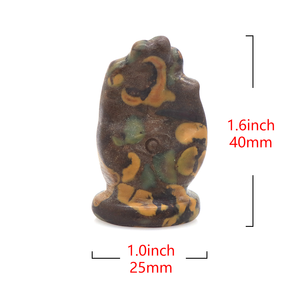 Evil Eye Hand Statues Natural Stone Carved Gemstone Home Decoration Reiki Wicca Crystal Hamsa Hand of God Figurine Gift 1.6 in