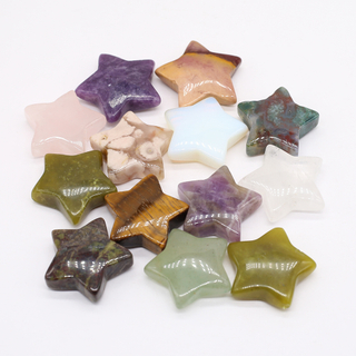Natural Stone Amethyst Rose Quartz Crystal Star Shape Mineral Specimen Gemstone Agate Fish Tank Jewelry Home Decoration Ornament