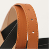Women Belts New PU Leather Simple Metal Buckle Belt Girls Dress Jean Pants Waistband Belts for Lady Luxury Designer Brand