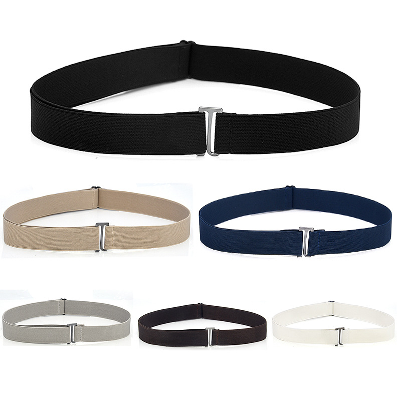 Women Stretch Belt Invisible Elastic Web Strap Belt with Buckle for Jeans Pants Dresses Belts For Women Waistband Corset Belt