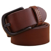 Belts Men High Quality Full Grain 100% Real Genuine Leather Natural Soft Strap Camel Girdle Brown Wide Luxury Cowboy 130 Cm