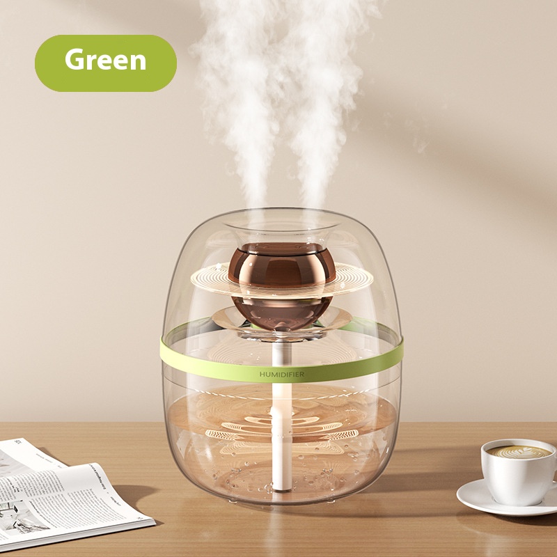 New Double Spray 3L Large Capacity Usb Home Silent Bedroom Office Night Light Double Spray Humidifier