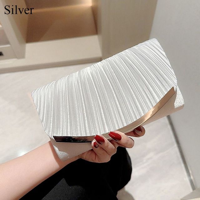 Gold Silver Evening Bag Luxury Chain Party Bags Purse Wedding