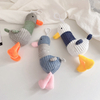 Doll Keychain Cartoon Duck Shape Plush Pendant Doll Toy Hanging Pendants Bag Charm Keyring for Boys Girls