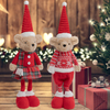 Christmas Red Bear Doll Creative Teddy Bear Doll Holiday Decoration Cute Desktop Ornament