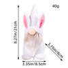 New Easter Rabbit Ears Dwarf Doll Cute Rabbit Elf Doll Ornament