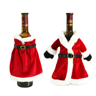 New Christmas Wine Bottle Cover Festival Atmosphere Decoration Dress Wine Bottle Cover Creative Home Table Decoration