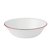 White And Red Round 12 Piece Dinnerware Set