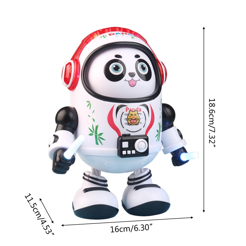 18cm Baby Electronic Panda Singer Dancer Toy with Light Cartoon Flashing Singing Dancing Music Animals Robots Toys Baby Gifts