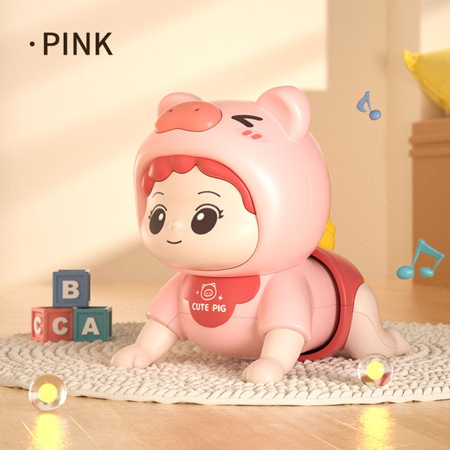 Baby Crawling Guide Toys Training Party Up Crawling Baby Electric Learning To Climb Music Early Education Doll