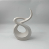 European Style Minimalist Ceramic Vase Shell Pattern Frosted Texture Home Decoration Center Decoration