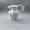 French Cream Ceramic Tabletop Vase Wabi-Sabi Ins Style Retro Art Soft Decoration for Home Living Room Matt for Flower