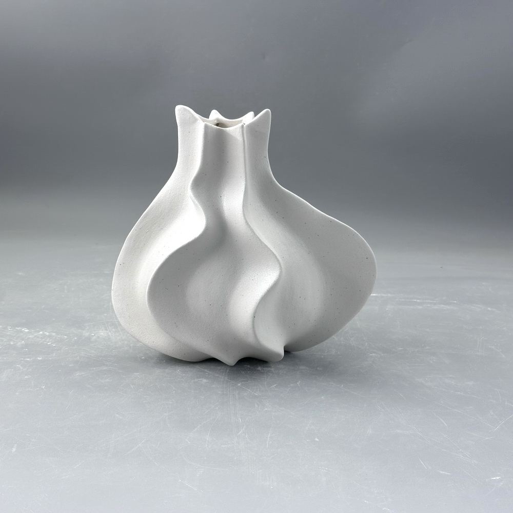 Nordic Vase Decoration Wedding Splash Ink Rustic White White Ceramic Hydroponic Flower Abstract Vases for Flowers Home Decor
