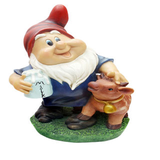 Gnome Flower Dwarf Patio Statue Garden Dwarf Decorative Sculpture Ornament Outdoor Jewellery Outdoor Statue