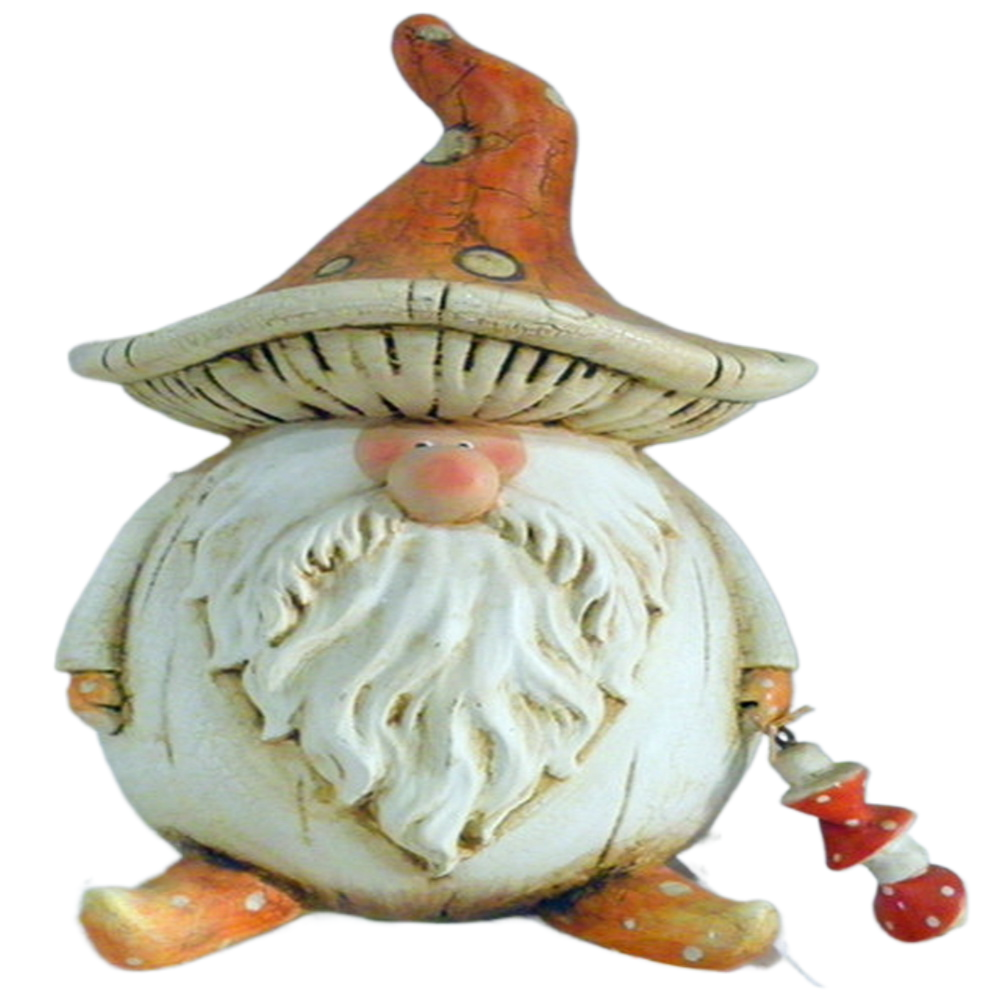 Best Selling Resin Garden Statue Dwarf Ornaments Resin Craft Gnome with Mushroom for Outdoor Or House Decoration
