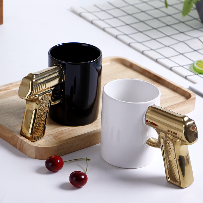 Creative Ceramic Gun Mug / Gun Handle Coffee Mug / Gun Shaped Mug Buy