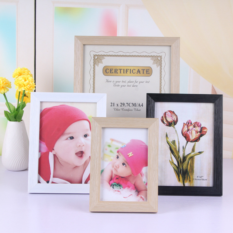 Home Decorative Ps Wood Photo Picture Frame Customized