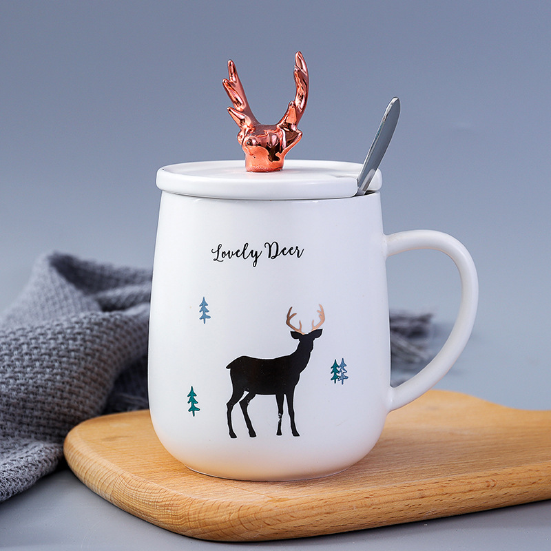 Personalized Coffee Mugs / Minion Ceramic Mug with Spoon