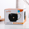 New Products of Creative Gift Cartoon Black And White Cat Ceramic Mug