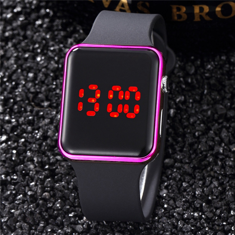 Men LED Digital Sports Watches Men's Rubber Strap Male Military Wristwatch Clock
